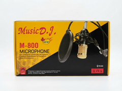 Music D.J. M-800 Professional Condenser Microphone Kit – Studio Podcasting Mic