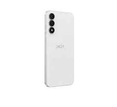 A white DIGIT 6 smartphone shown from the back on a clean white background, with three rear cameras and a subtle DIGIT logo near the center.