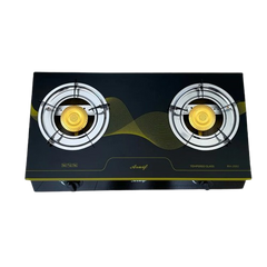 Condere Two Burner Auto Ignition Tempered Glass Gas Stove - RH-2000A
