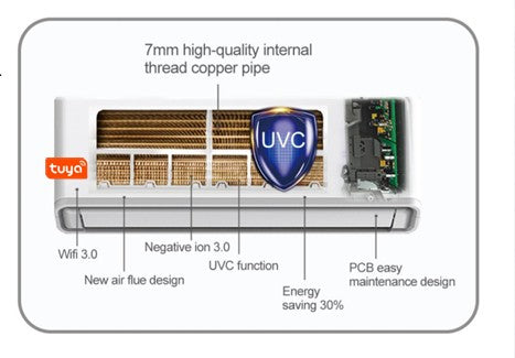 MBO Inverter Wifi Air Conditioner 9000 BTU MSGW-09HVACFMD