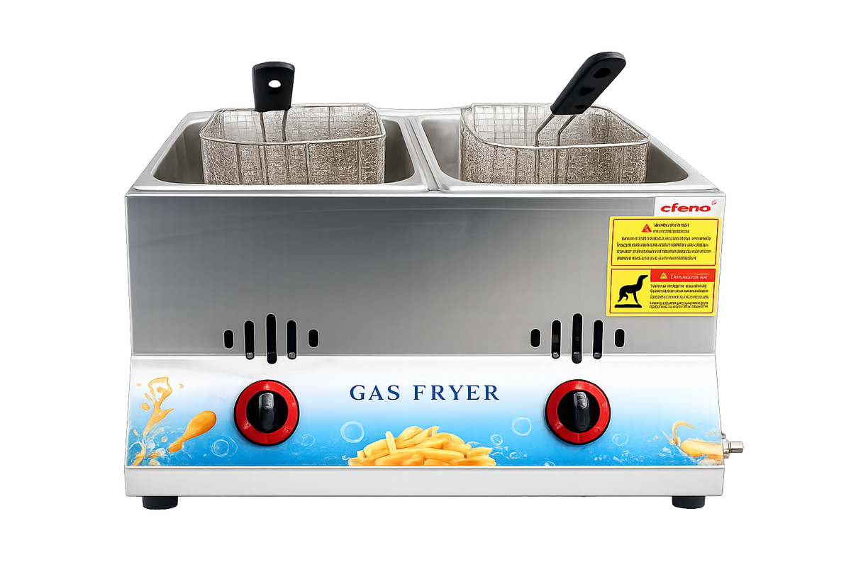 Condere Gas Double Fryer 6L – Model LQ-3102
