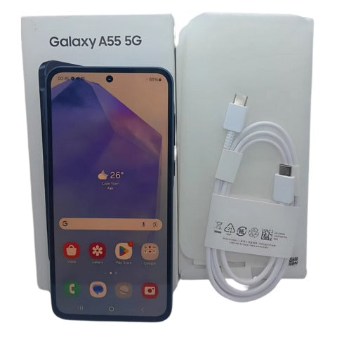 Open Box Galaxy A55 256GB Smartphone - Awesome Navy  – 6.6” Super AMOLED Display, Quad Camera