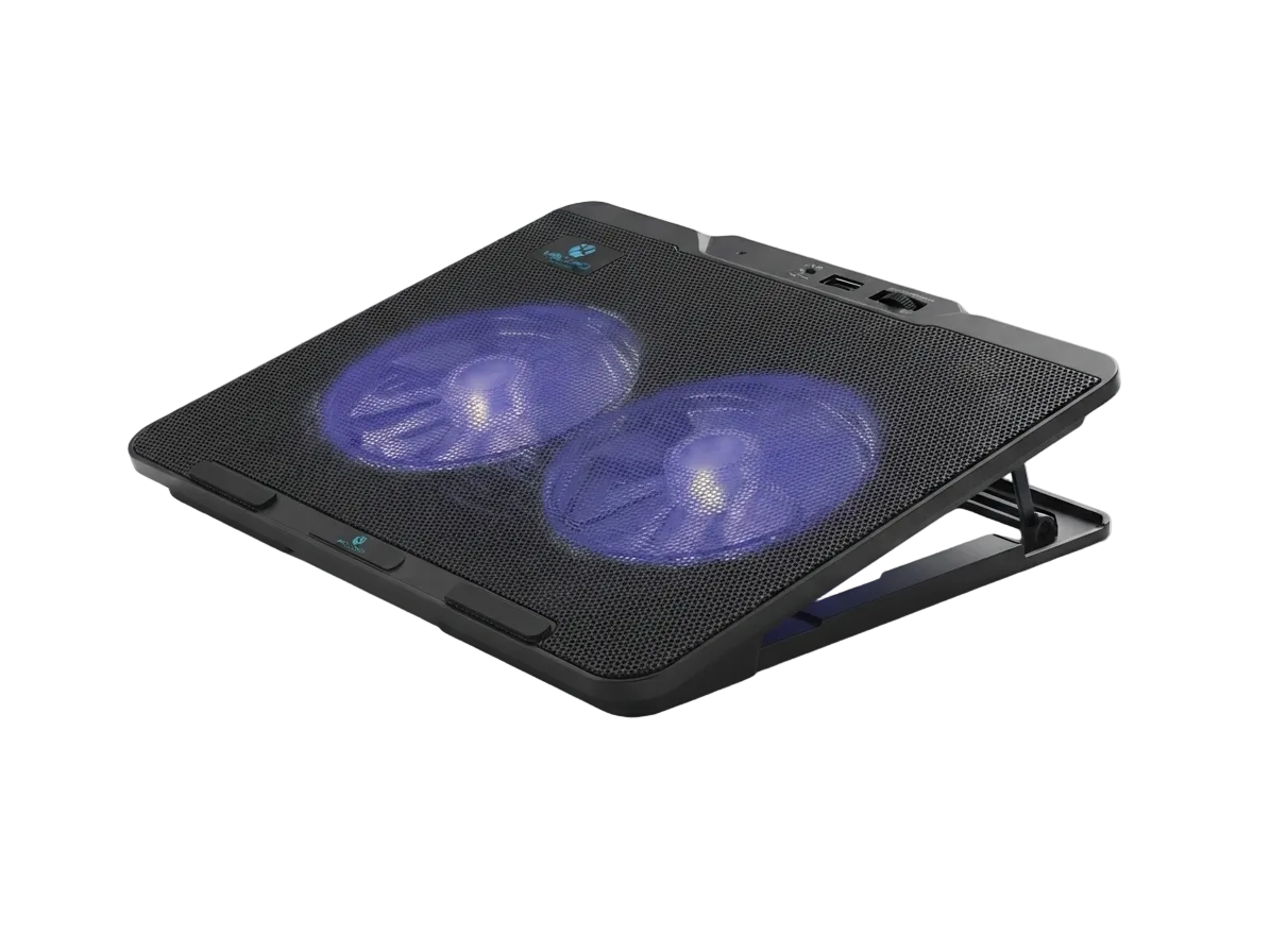 Mikuso Shiron XF-211 Dual 140mm Fan USB Laptop Cooler Pad for 10"–17" Notebooks