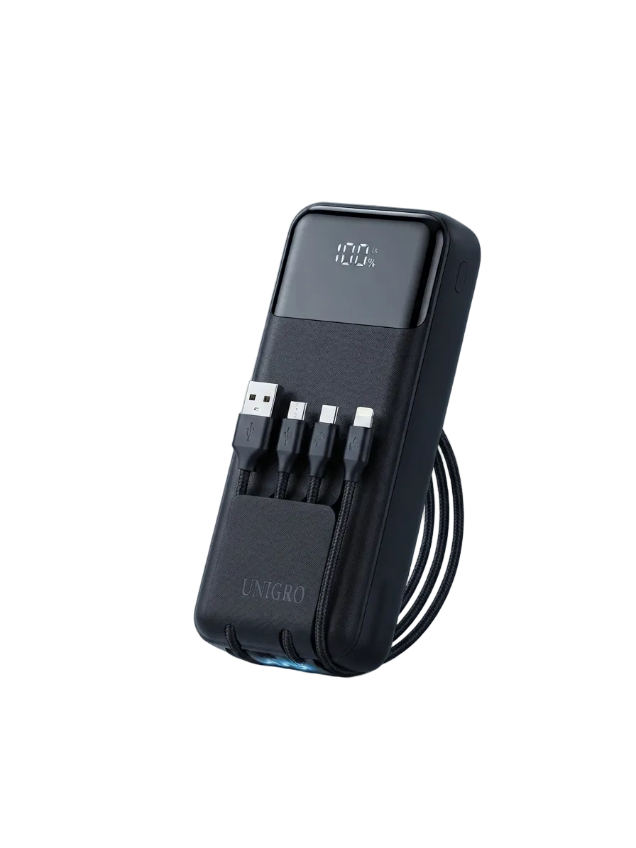 UNIGRO UNI-37 30,000mAh 4-in-1 Digital Display Power Bank