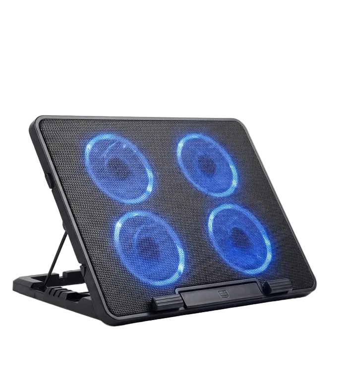 Mikuso Hurricane-4 Notebook Cooling Pad | Quad-Fan Laptop Cooler for up to 17" Laptops