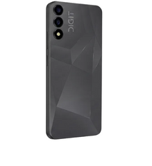 A promotional product image for the DIGIT 8 smartphone, showing the back of a dark gray phone on the right and marketing text and feature icons on the left. The image includes the DIGIT brand logo and a 2G Network logo.