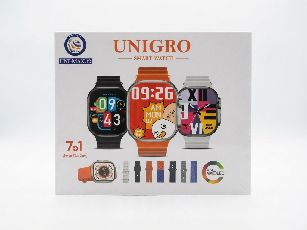 UNIGRO UNI-MAX.12 Smartwatch (7-in-1 Set)