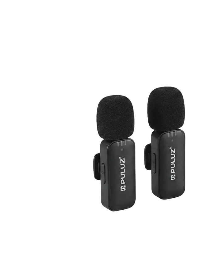 PULUZ Dual Wireless Lavalier Microphone