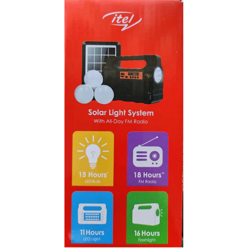 itel Solar Light System With All Day FM Radio - H51
