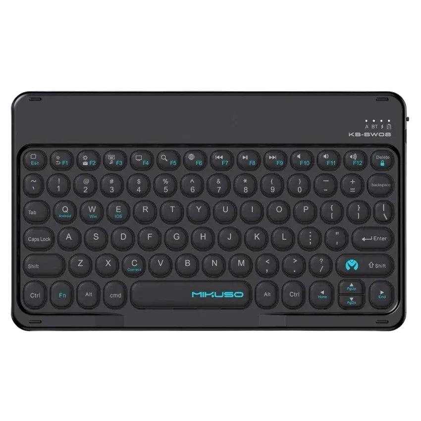 Black keyboard with MIKUZO branding on a white background