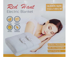 Red Hant Queen Size Bed  Electric Blanket (EB-1003 ) Polyester White Blanket
