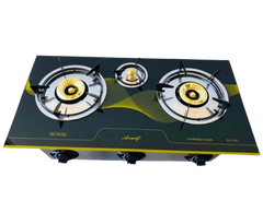 Condere 3-Burner Tempered Glass Panel Gas Stove - RH-3001