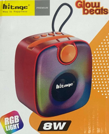 Hitage Glow Beats 8W RGB Portable Bluetooth Speaker