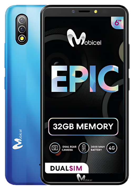 Mobicel Epic 32GB 6inch Display - Blue