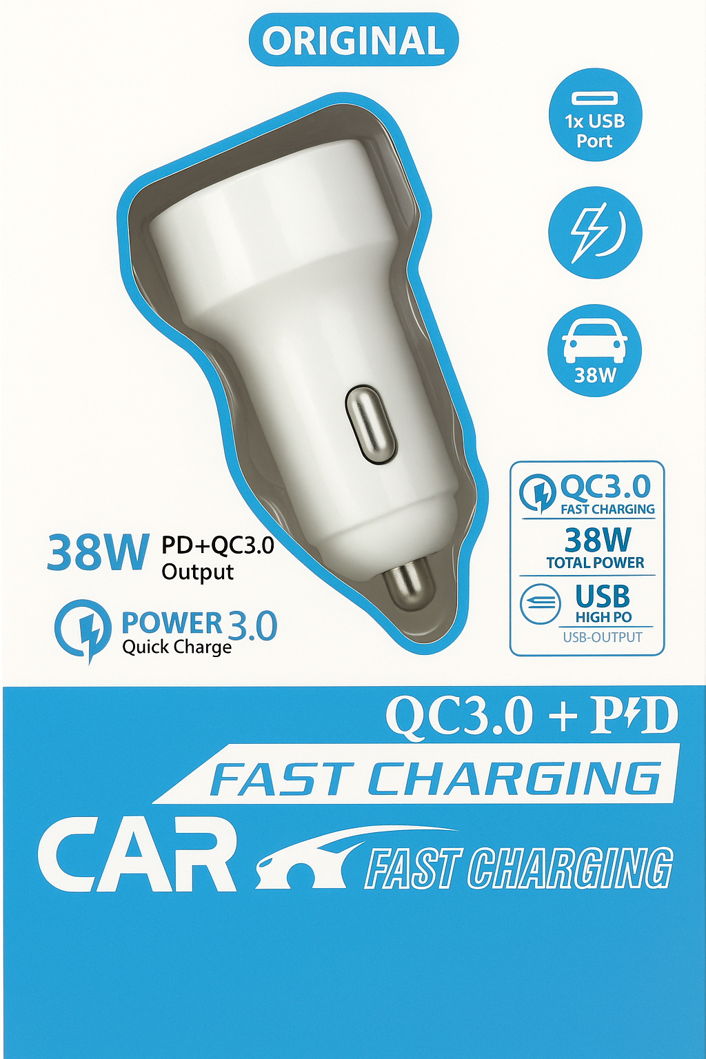 Car Charging Adapter 38W