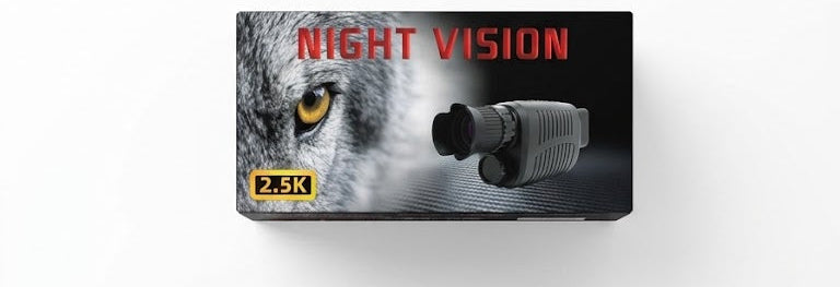 Box of Predator-Eye 2.5K Digital Night Vision Monocular on a white background