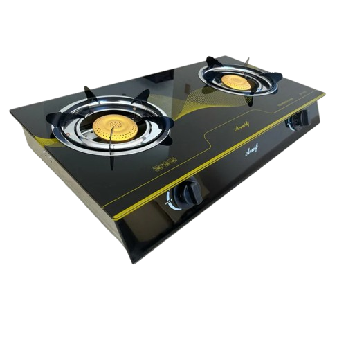Condere Two Burner Auto Ignition Tempered Glass Gas Stove - RH-2000A