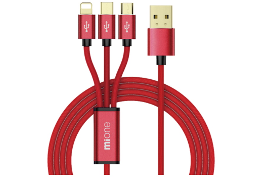 Mione XR03 3 in 1 USB Cable