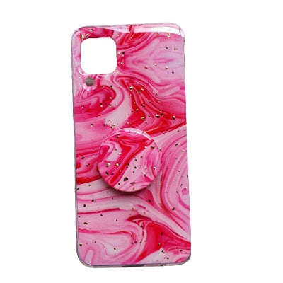 Huawei P40 Lite Fancy Marble Effect Phone Covers pink