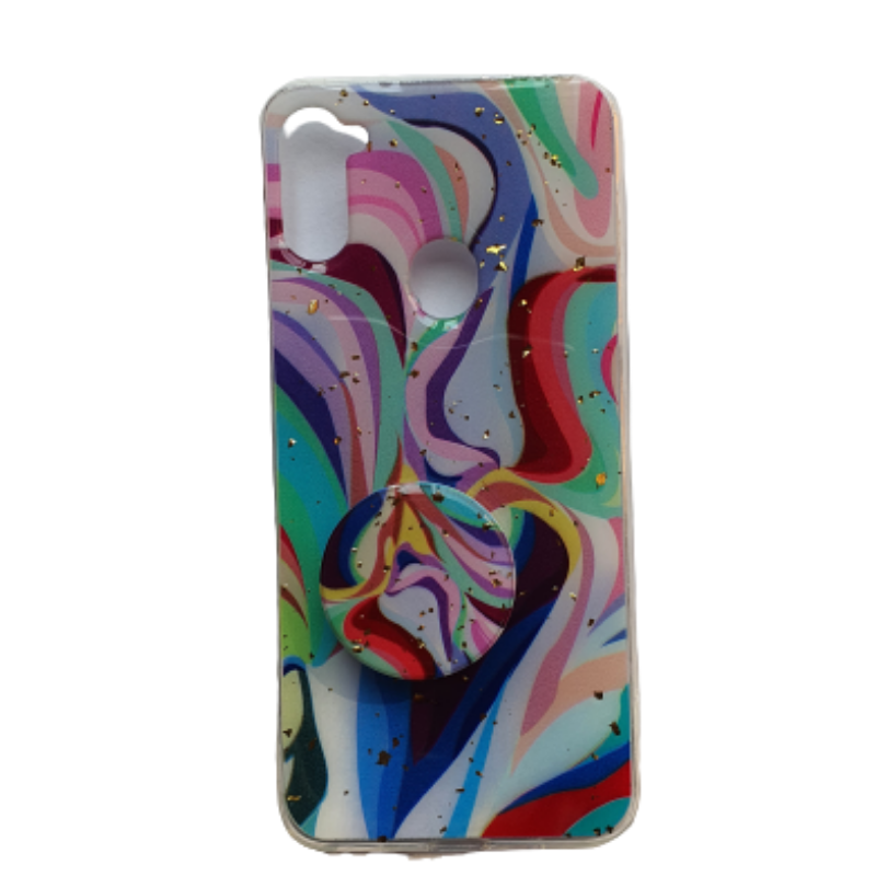Samsung A11 Case multi colour splas