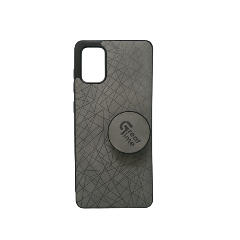 Samsung A71 Leather Phone Case grey